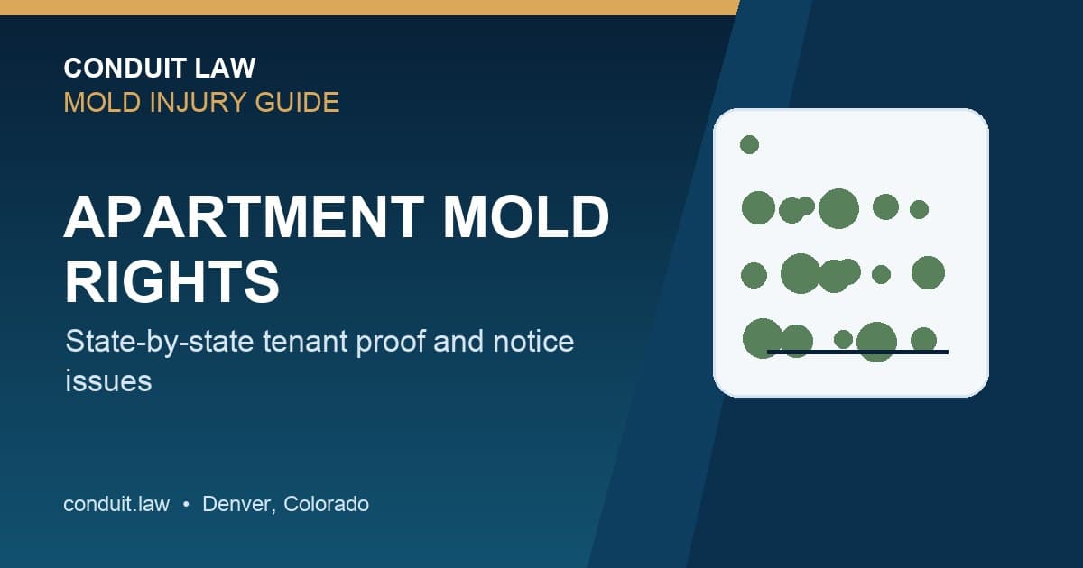 Apartment Mold: Tenant Rights by State | Conduit Law