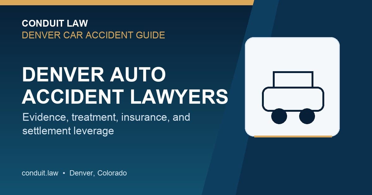 Denver Auto Accident Lawyers | $50M+