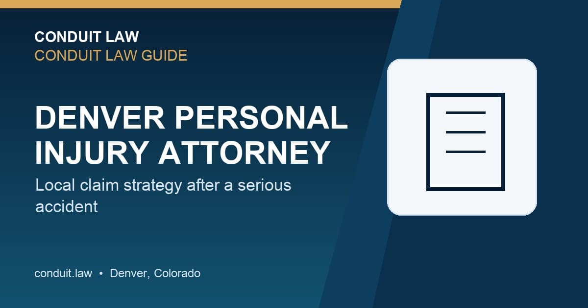 Denver Accident Attorney | $50M+ Won | Free Consult