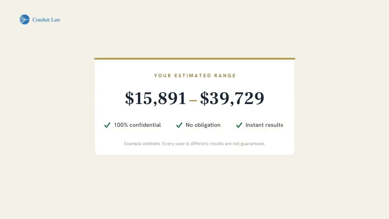 Free Car Accident Settlement Calculator (No Email Required) - Conduit Law video