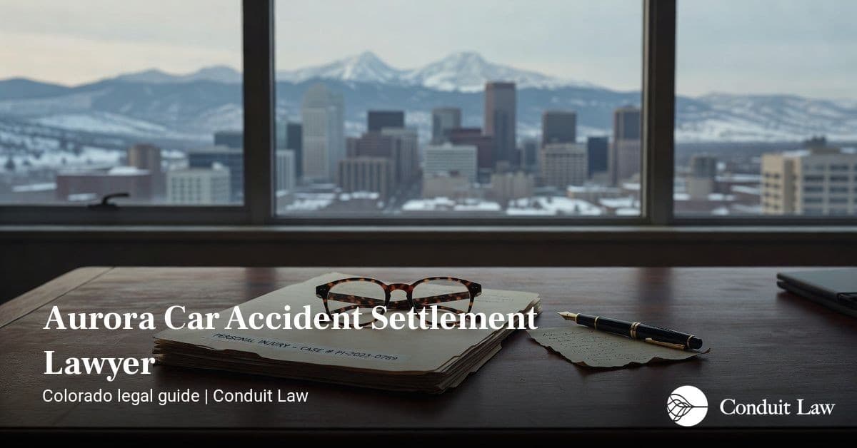 Aurora Car Accident Settlement Lawyer | Conduit Law