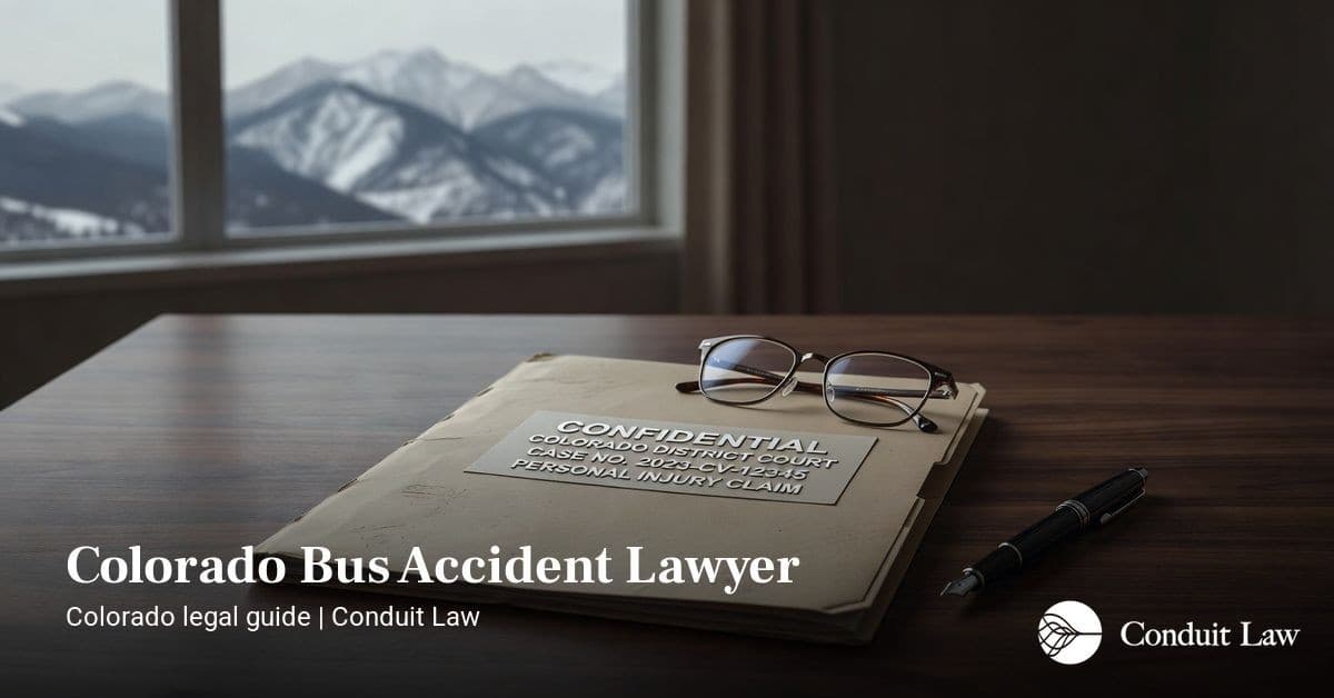 Colorado Bus Accident Lawyer | Conduit Law - Colorado personal injury legal article