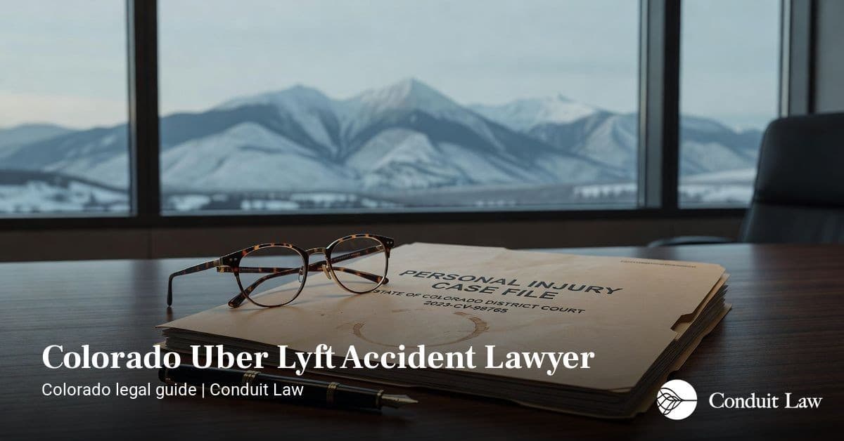 Colorado Uber Lyft Accident Lawyer | Conduit Law