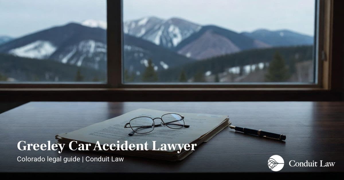 Greeley Car Accident Lawyer - Colorado personal injury legal article